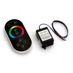 RGB kontroler pro LED pásky 12V 6A, 3 kanály, dotykové dálkové RF ovládání 